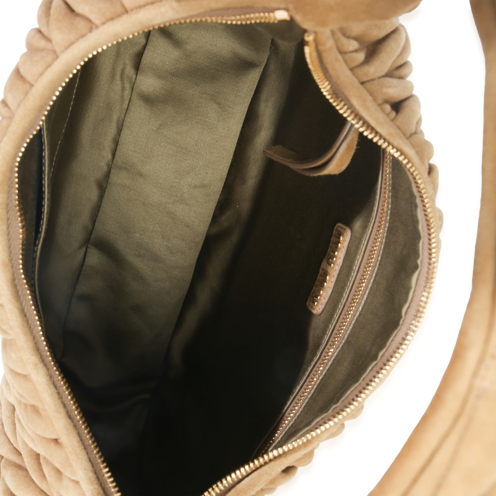 Miu Miu Brown Suede Matelasse Wander Hobo - Picture 6 of 8